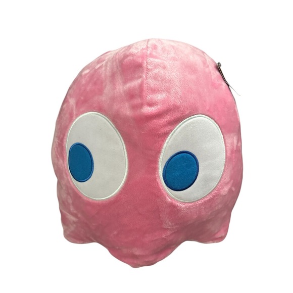 Toys | Nwt 14 Bandai Namco Pink Pacman Ghost Plush | Poshmark